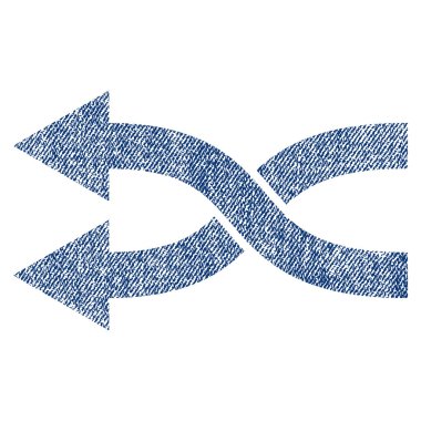 Shuffle oklar sol kumaş dokulu simgesi