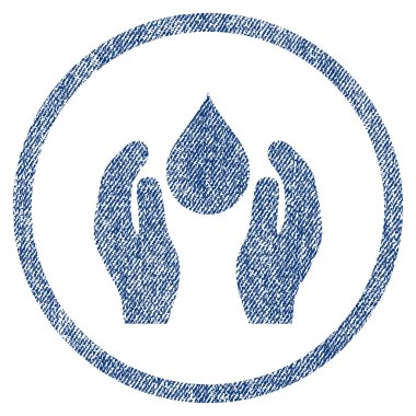 Su bakım kumaş dokulu simgesi