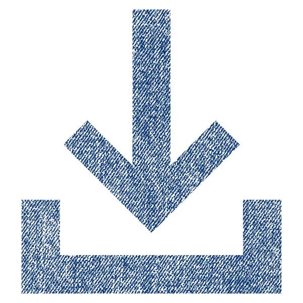 Ikona teksturowanej tkanina skrzynki odbiorczej — Wektor stockowy