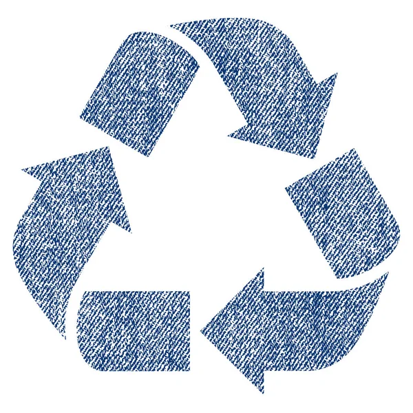Reciclar tecido texturizado ícone — Vetor de Stock