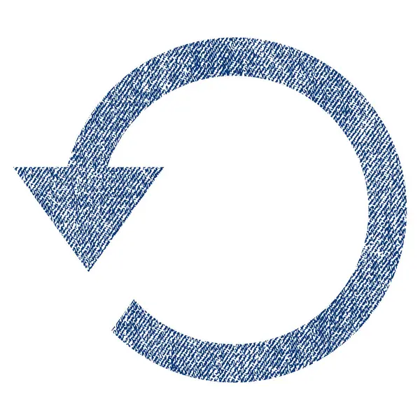 Icône texturée de tissu de rotation CCW — Image vectorielle