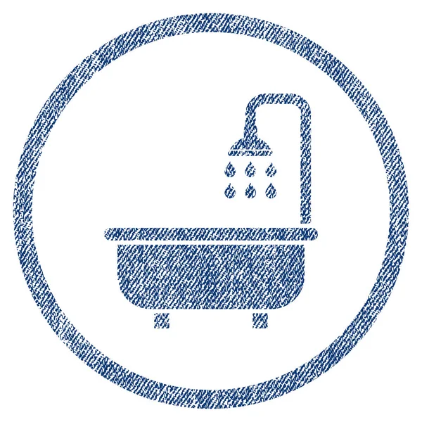 Wanna prysznic tkaniny teksturowane ikona — Wektor stockowy