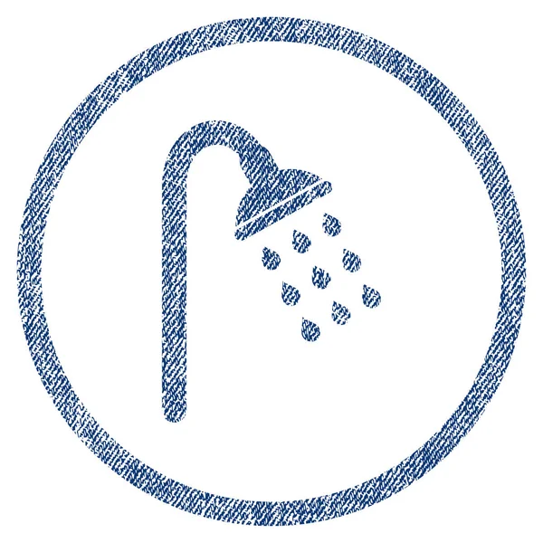 Prysznic tkaniny teksturowane ikona — Wektor stockowy