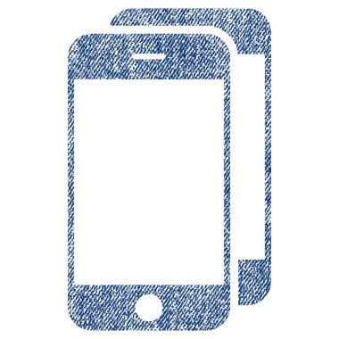 Akıllı telefonlar kumaş dokulu simgesi