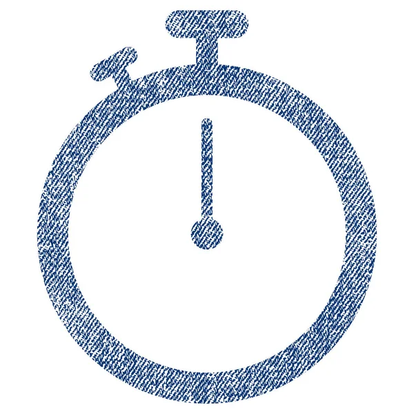 Kronometre kumaş dokulu simgesi — Stok Vektör