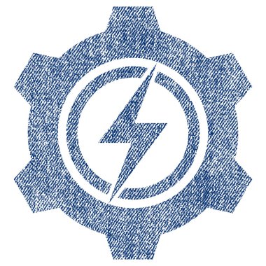 Elektrik karikatür kumaş dokulu simgesi