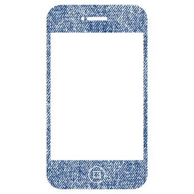 Smartphone kumaş dokulu simgesi