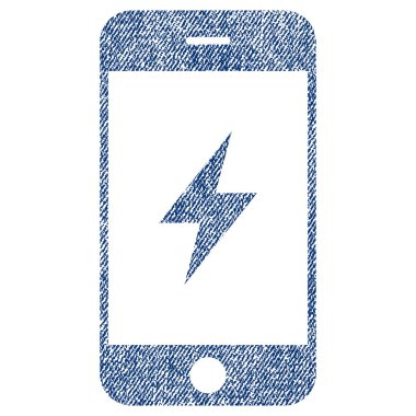 Smartphone elektrik kumaş dokulu simgesi