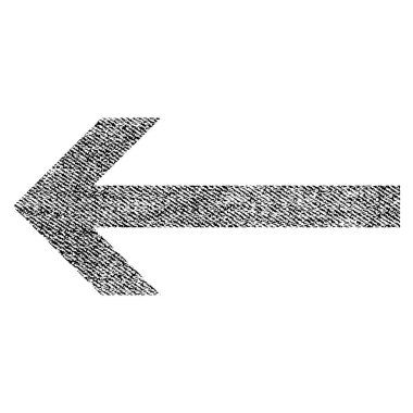 Ok sol kumaş dokulu simgesi