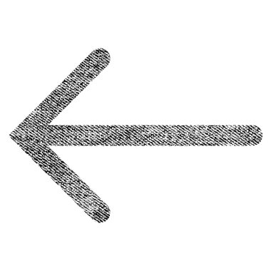 Ok sol kumaş dokulu simgesi