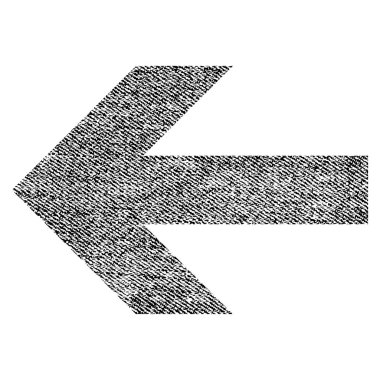 Ok sol kumaş dokulu simgesi