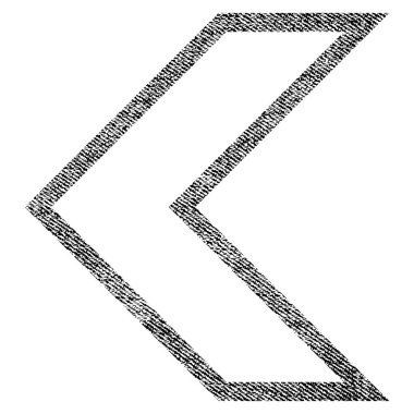 Ok ucu sol kumaş dokulu simgesi