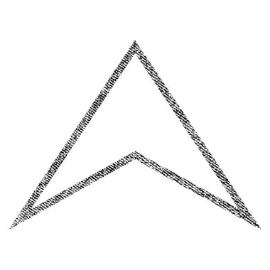 Kumaş dokulu simgesi yukarı ok ucu