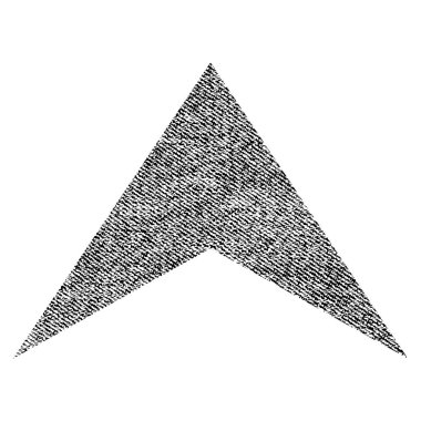 Kumaş dokulu simgesi yukarı ok ucu