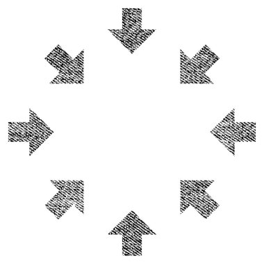 Kompakt okları kumaş dokulu simgesi