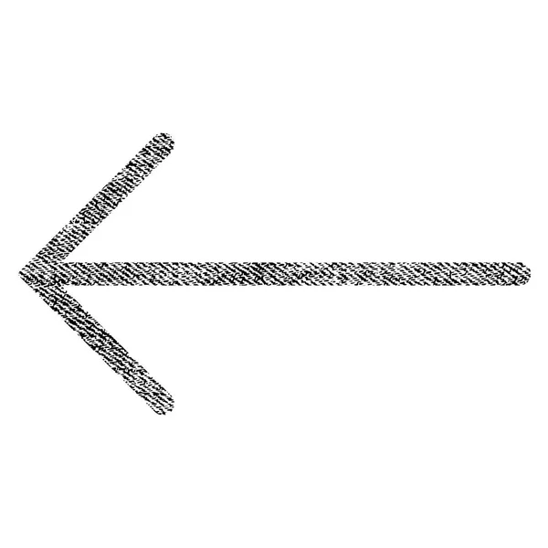 Стрілка ліворуч Тканина Текстурована піктограма — стоковий вектор