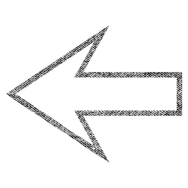 Pfeil links Textur-Symbol — Stockvektor