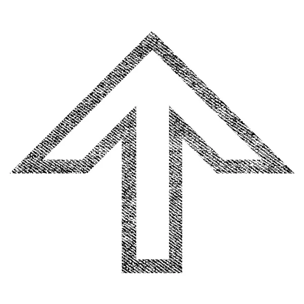 Pijl-omhoog of stof geweven pictogram — Stockvector