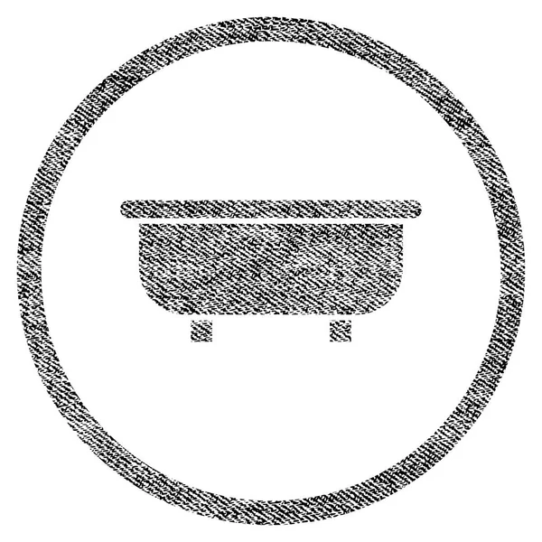 Icono texturizado de tela de bañera — Archivo Imágenes Vectoriales
