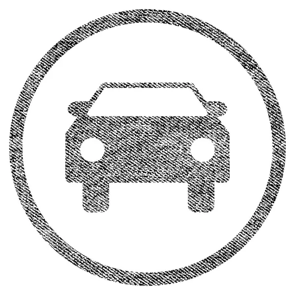 Icono texturizado de tela de coche — Vector de stock