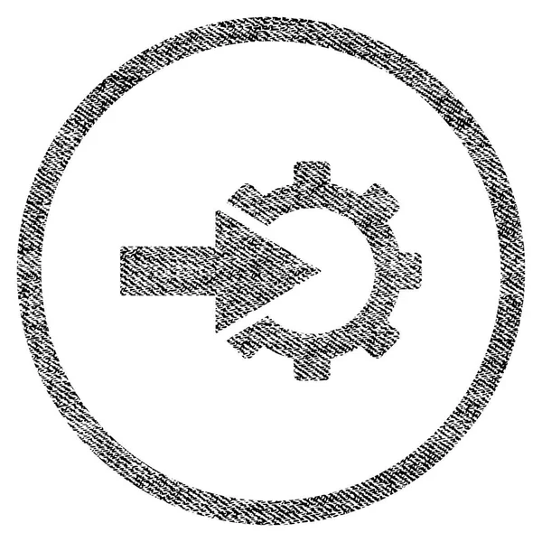 COG integráció szövet szövet ikon — Stock Vector