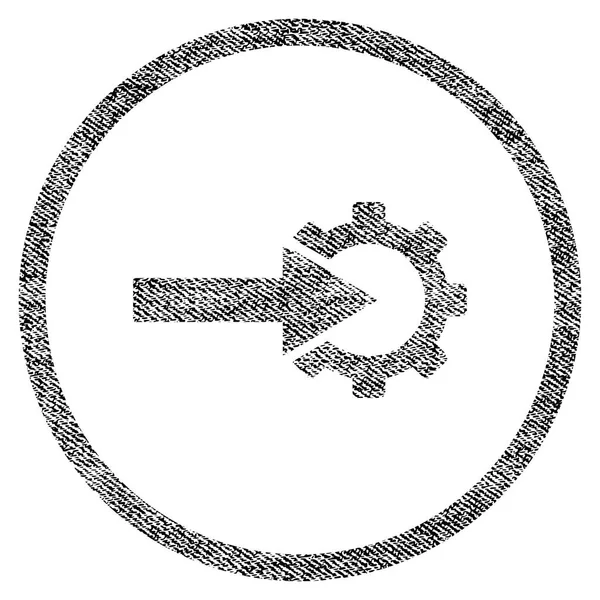 Kogge integratie stof geweven pictogram — Stockvector