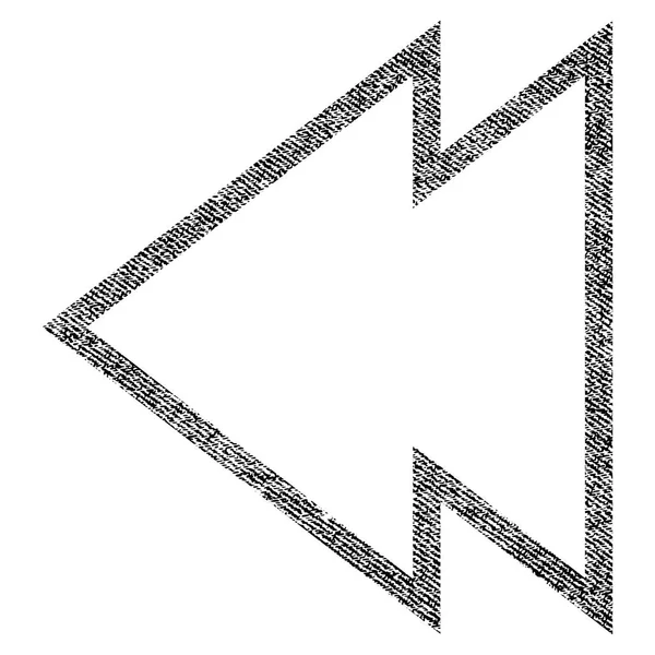 Direção esquerda tecido texturizado ícone — Vetor de Stock