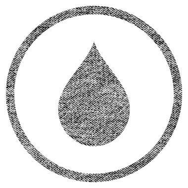 Kumaş dokulu simge damla