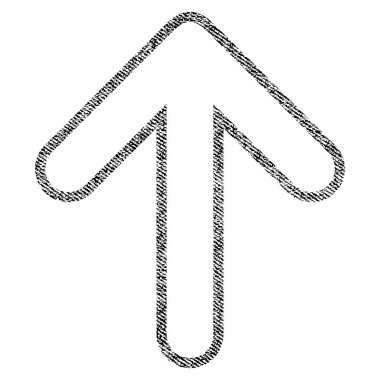 Kumaş yukarı yönlü ok simgesi dokulu