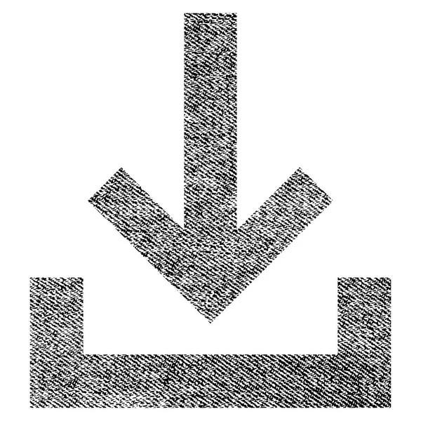Icono de textura de tela de bandeja de entrada — Vector de stock