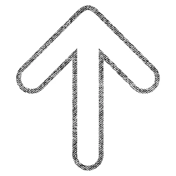 織り目加工の生地を丸い矢印アイコン — ストックベクタ