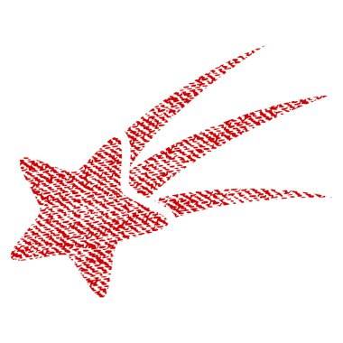 Kayan yıldızı kumaş dokulu simgesi