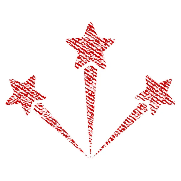 Icono de textura de tela de fuegos artificiales festivos — Vector de stock