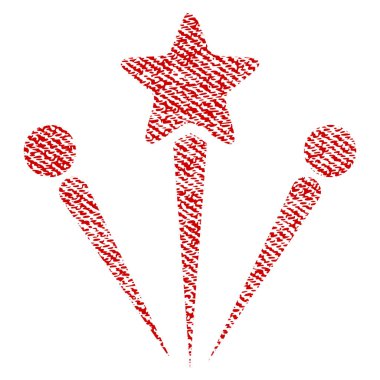 Selam havai fişek kumaş dokulu simgesi