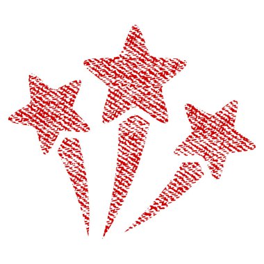 Yıldız havai fişek kumaş dokulu simgesi