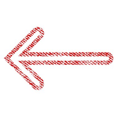 Ok sol kumaş dokulu simgesi