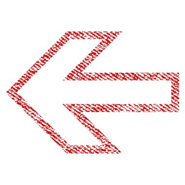 Ok sol kumaş dokulu simgesi