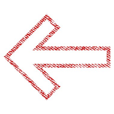 Ok sol kumaş dokulu simgesi