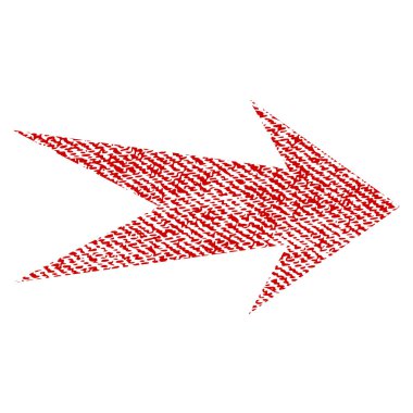 Ok sağ kumaş dokulu simgesi