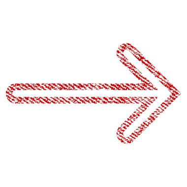 Ok sağ kumaş dokulu simgesi