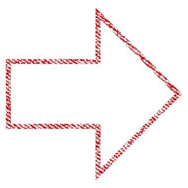 Ok sağ kumaş dokulu simgesi