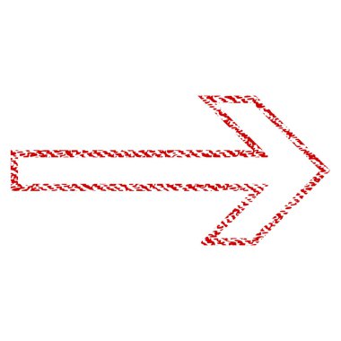 Ok sağ kumaş dokulu simgesi