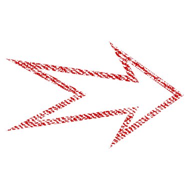 Ok sağ kumaş dokulu simgesi