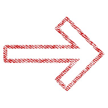 Ok sağ kumaş dokulu simgesi