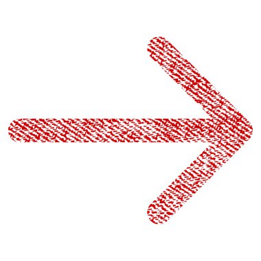 Ok sağ kumaş dokulu simgesi