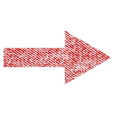 Ok sağ kumaş dokulu simgesi