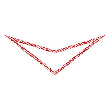 Kumaş dokulu simgesi aşağı ok ucu