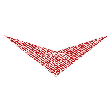 Kumaş dokulu simgesi aşağı ok ucu