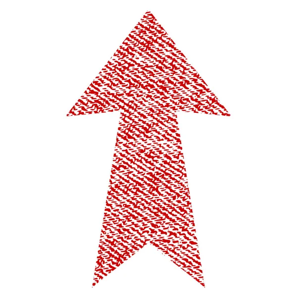 Seta para cima tecido texturizado ícone —  Vetores de Stock
