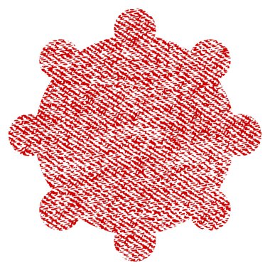 Dişli kumaş dokulu simgesini